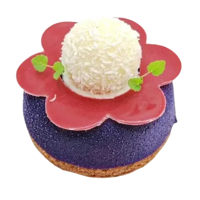 Dessert au cassis et coco